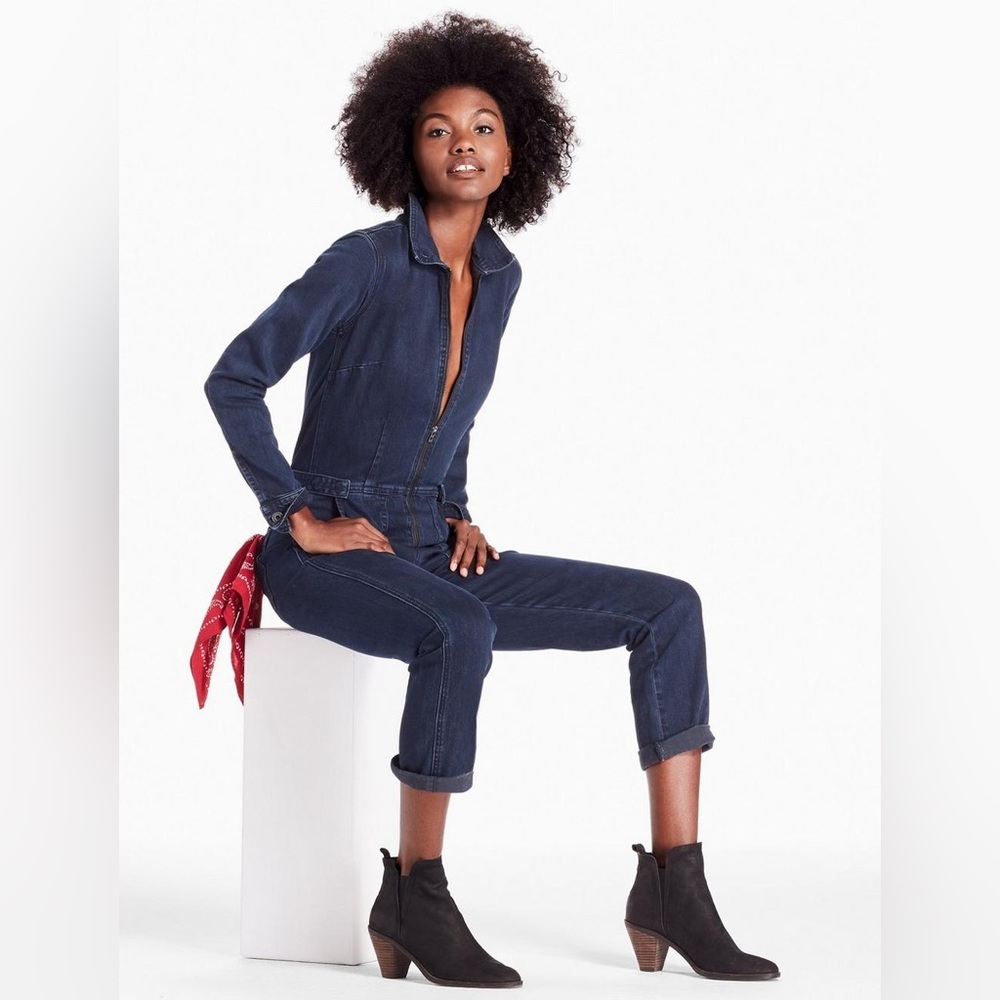 Lucky Brand Denim Aviator Jumpsuit
